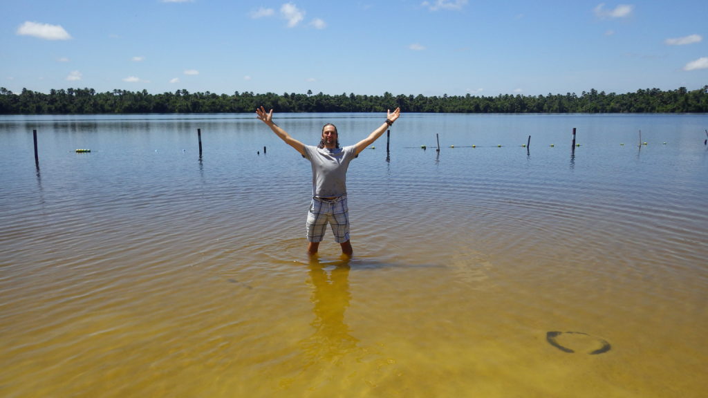 Anton in shallow water