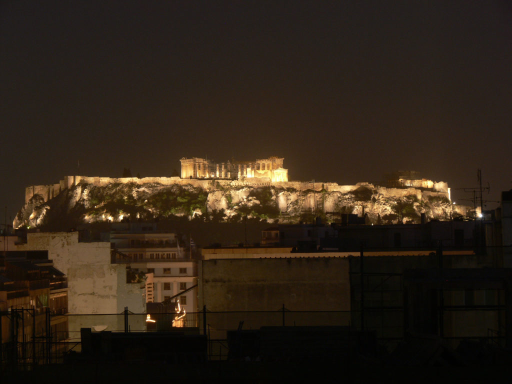 Akropolis vom Hotel Polis Grand aus